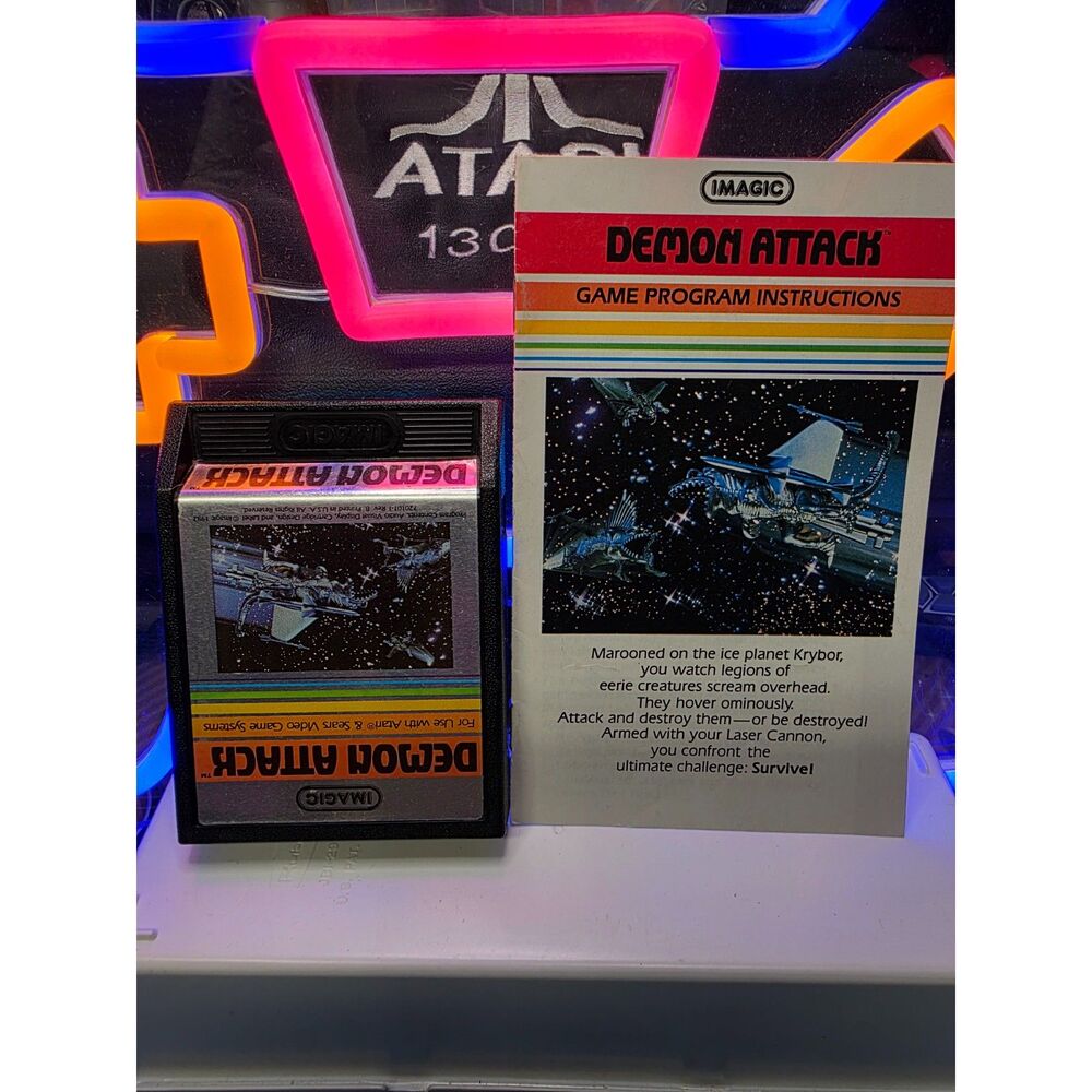 Atari 2600 Game Bundle Lot - 8 Games + Manuals